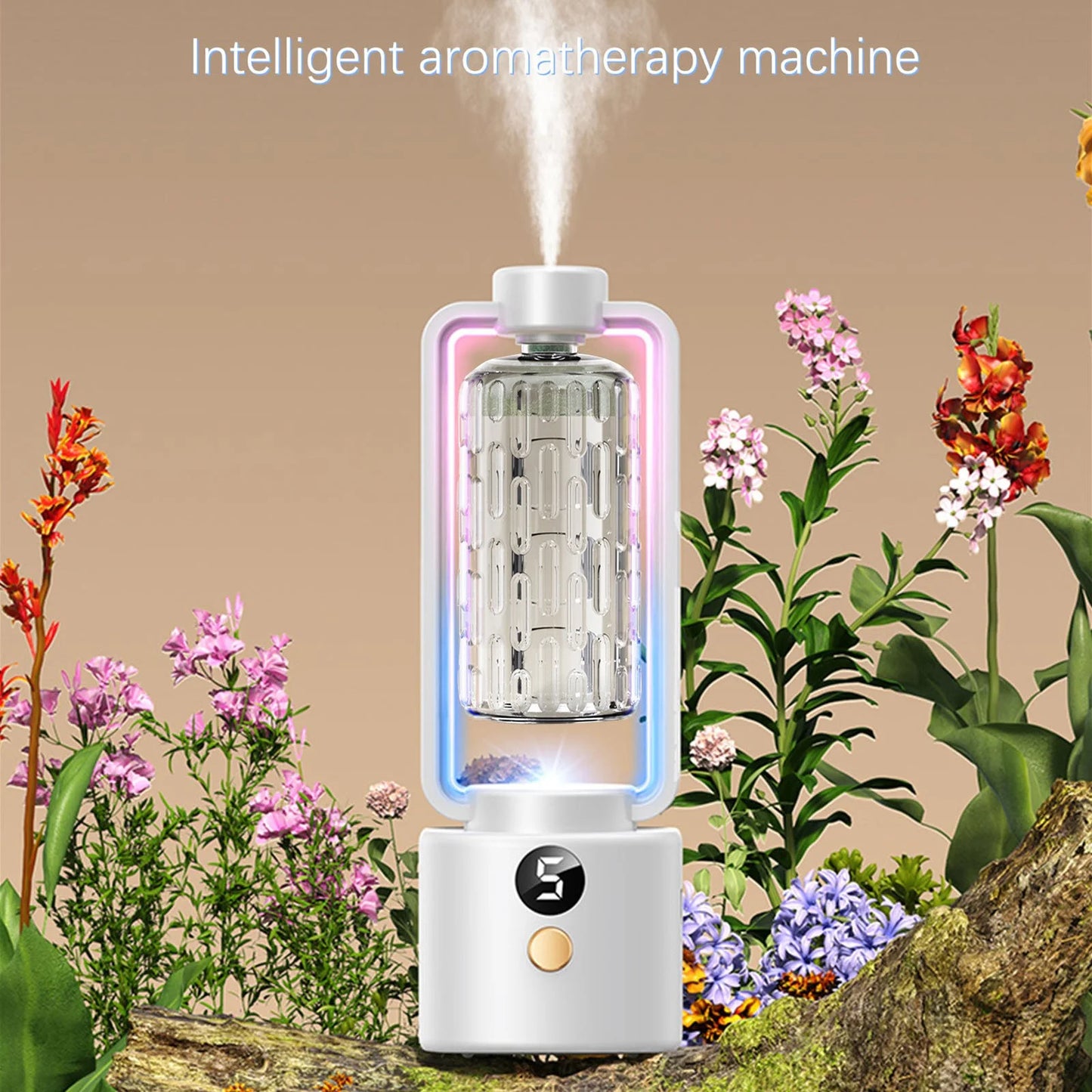 Essential Oil Diffusers, Automatic Aromatherapy Machine, Hotel Aromatherapy Machine, Humidifier (Digital Display Model,Containing Essential Oil: 50Ml)