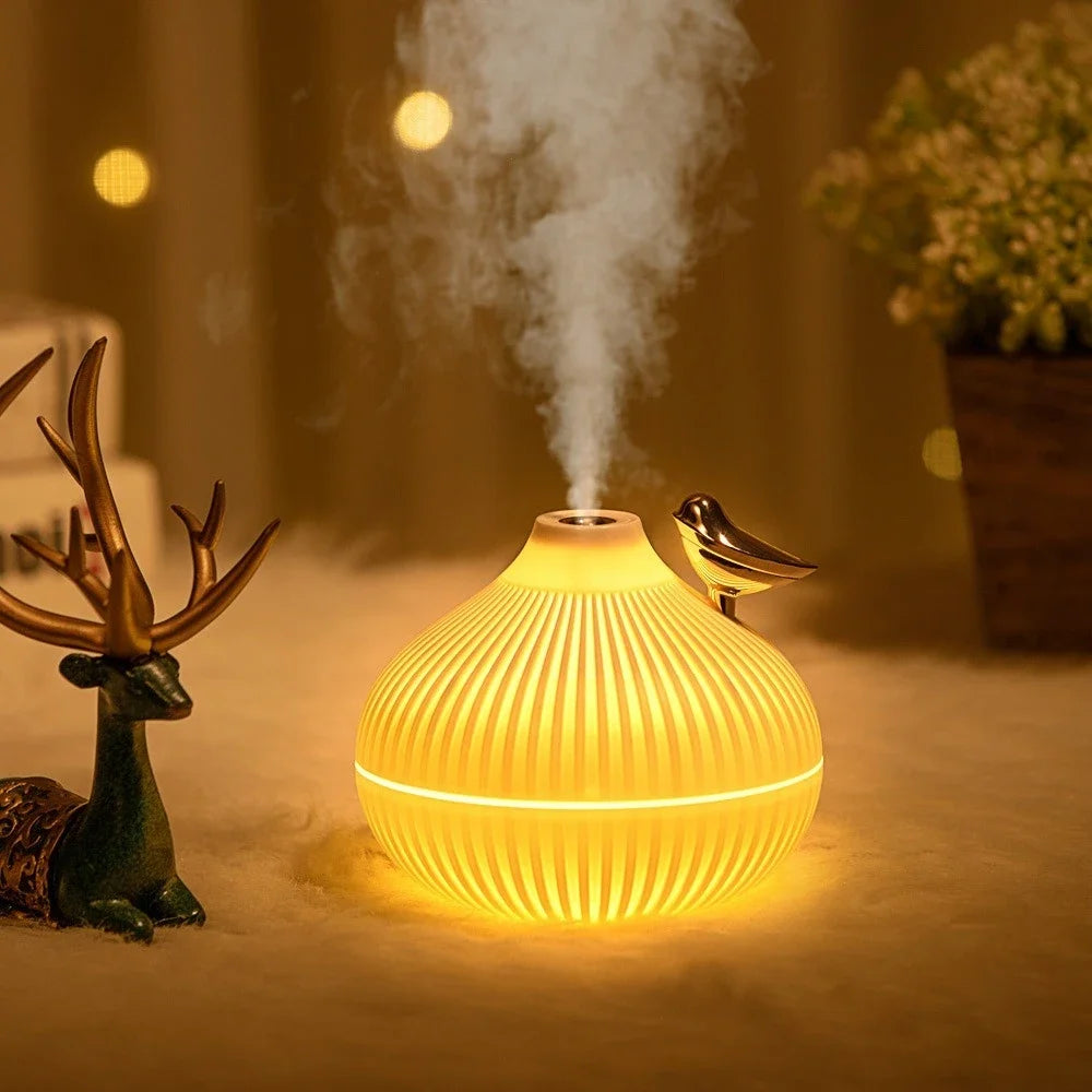 Humidifier for Room Home Cool Mist 600 Sq Ft Water with Night Light Bedroom Humidifiers Small Bohemia Crystal Ball Mood Light