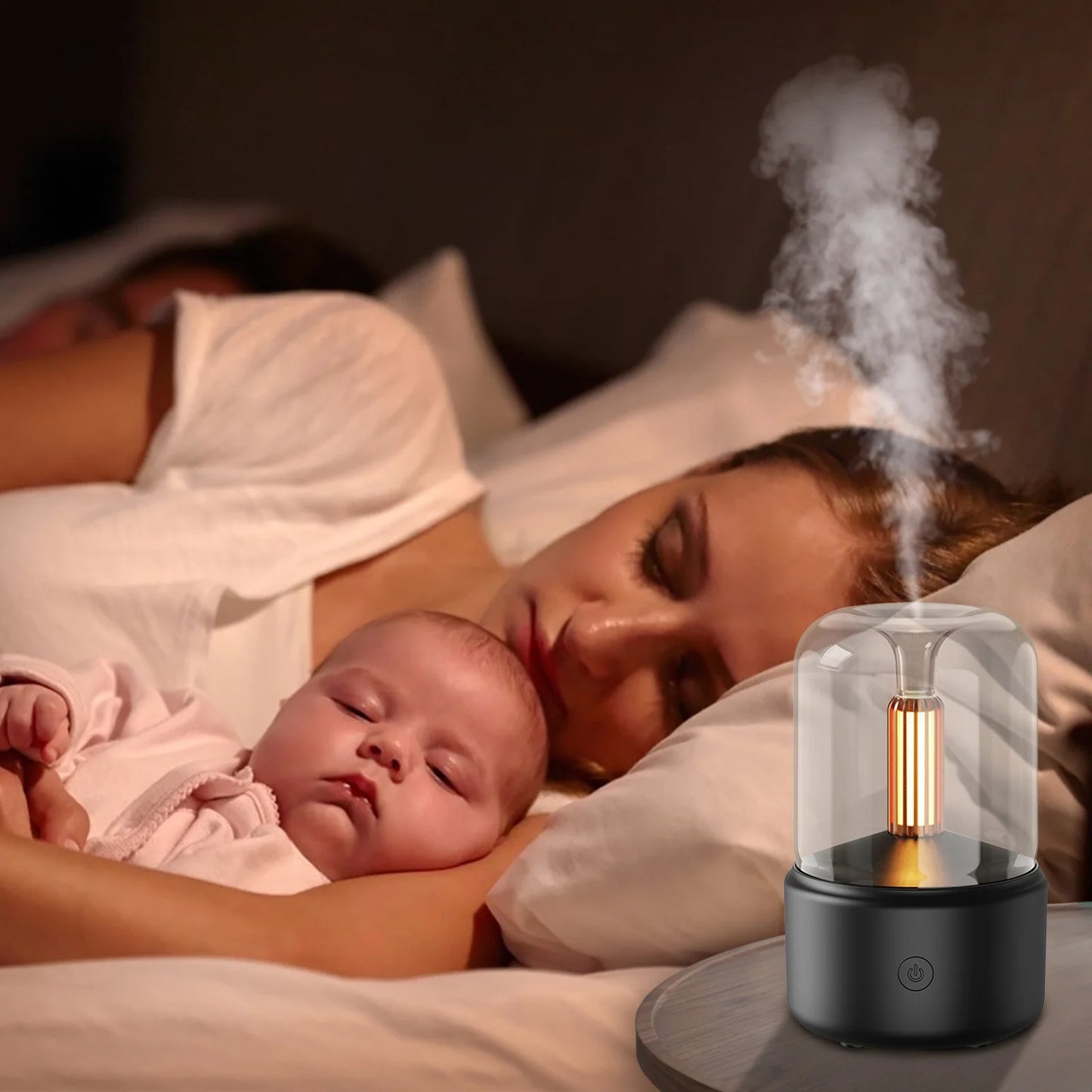 Candle Aroma Diffuser Usb Desktop Candle Home Humidifier Comes with 10Ml Essential Oil on Clearance