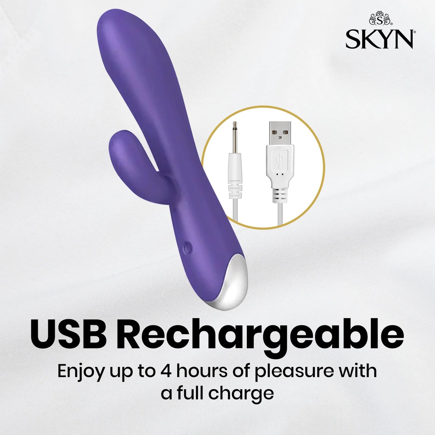 Shiver Bullet Massager Vibrator, 7 Speeds, Purple