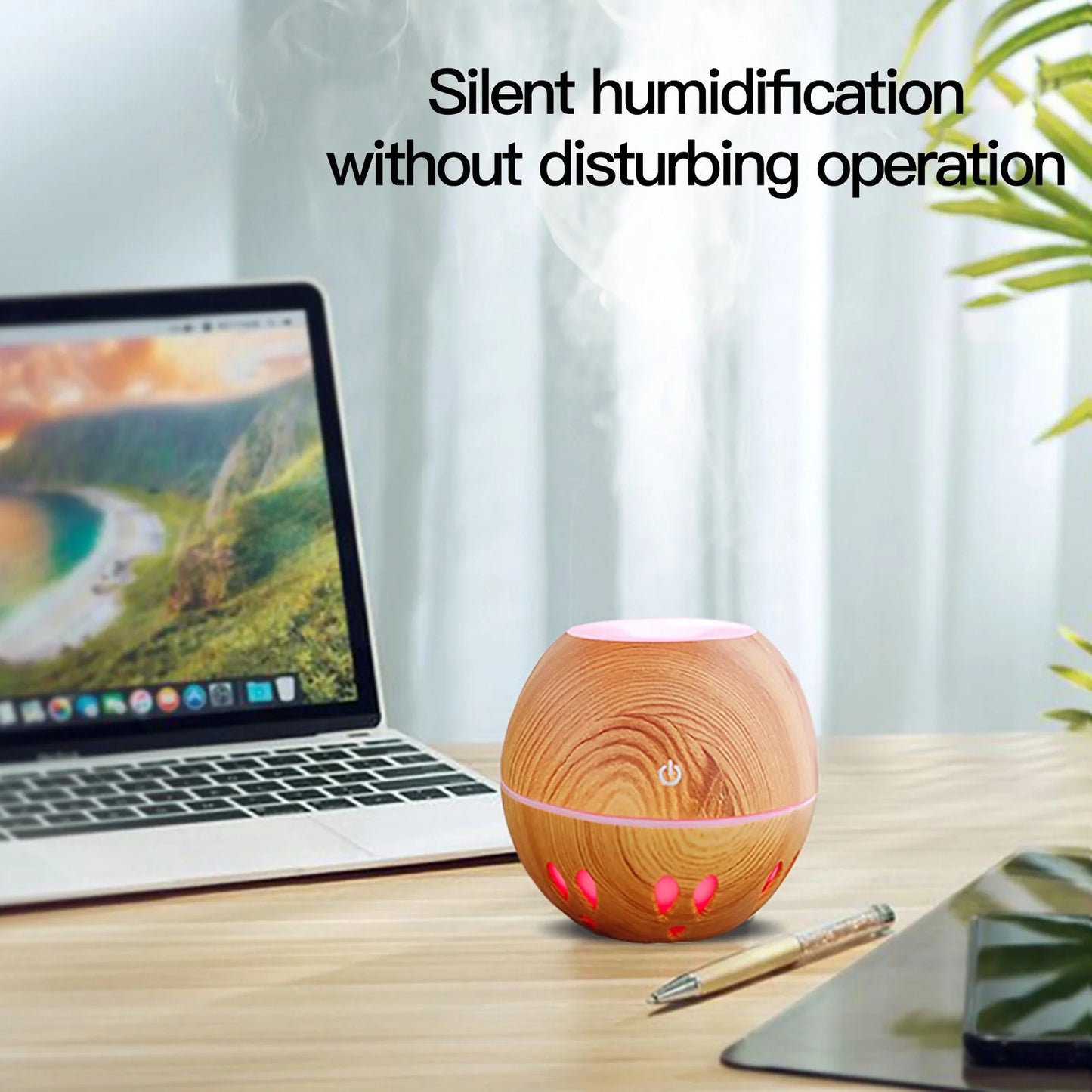 Cool Mist Humidifier Type of Large Mist Aroma Diffuser LED Color Light Conversion Aroma Humidifier for Bedroom Room Office Car Living Room and Dining Room Living Room
