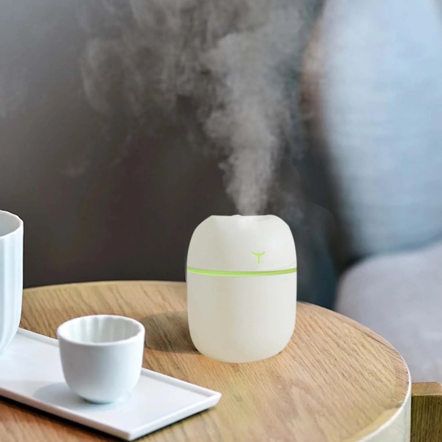 220Ml Mini Humidifier, Cool Mist Humidifier for Bedroom Office, Quiet Humidifiers for Babies Nursery & Whole House, 2 Modes, Home Person Care Essential
