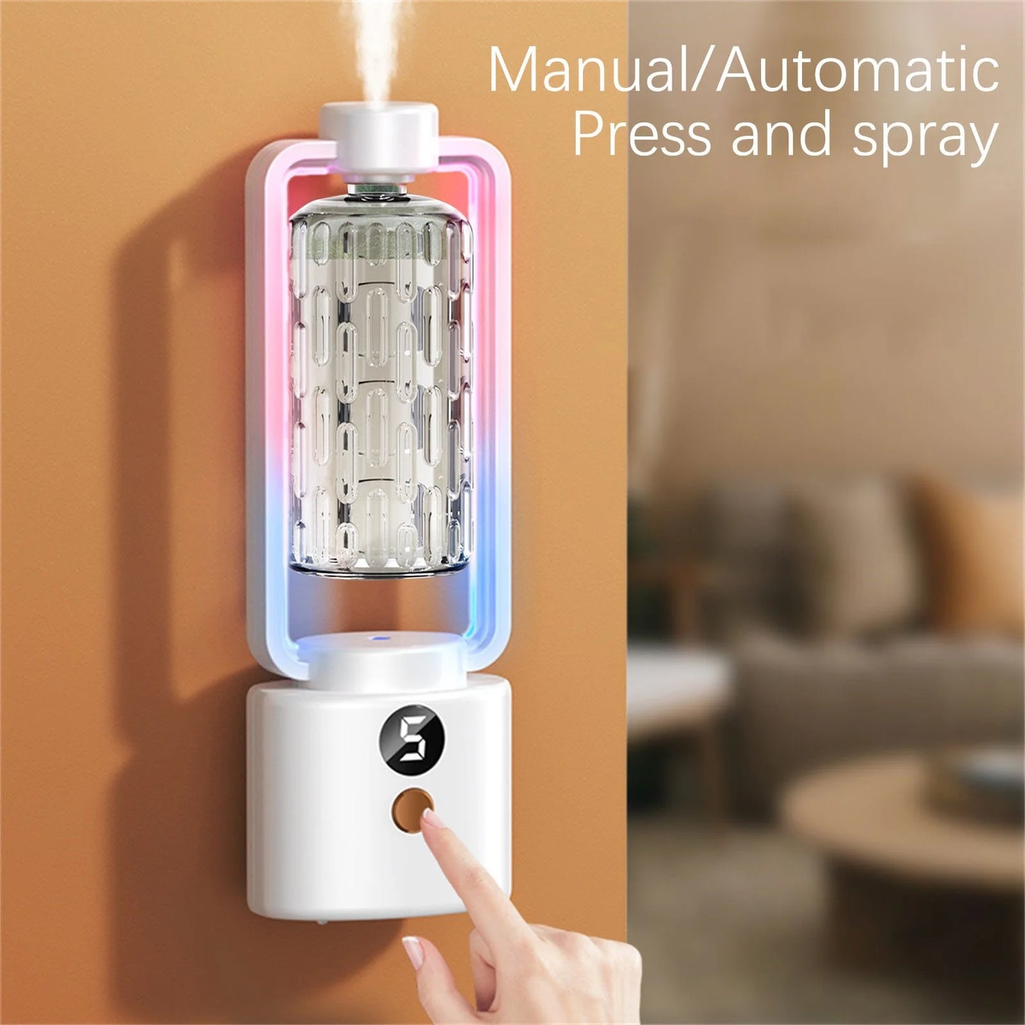 Essential Oil Diffusers, Automatic Aromatherapy Machine, Hotel Aromatherapy Machine, Humidifier (Digital Display Model,Containing Essential Oil: 50Ml)