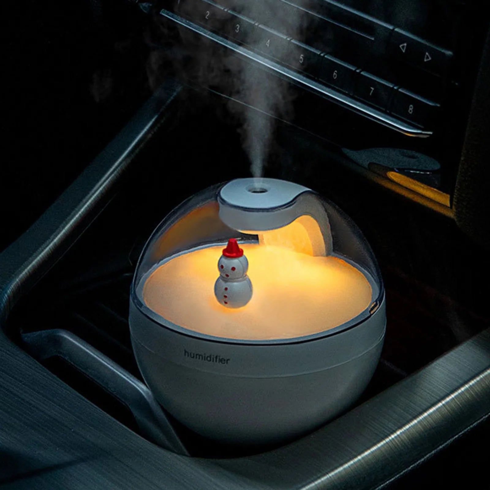 Bedroom Mini Humidifier,Smart Cool Mist Top Fill Humidifiers for Bedroom with Sensor Rechargeable Portable Desktop Hydrating Humidifier, Indoor Desk Humidifier, Car Home Humidifier