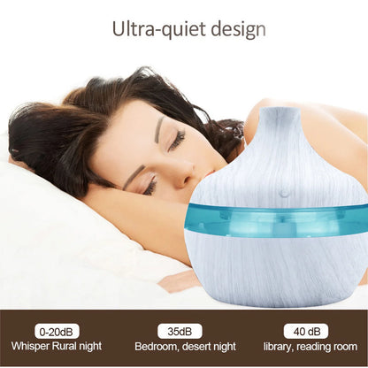 5V Wood Grain Household Humidifier Colorful Aromatherapy Machine USB Humidifier Vehicle Mounted Atomizer Humidifying Stick on Clearance