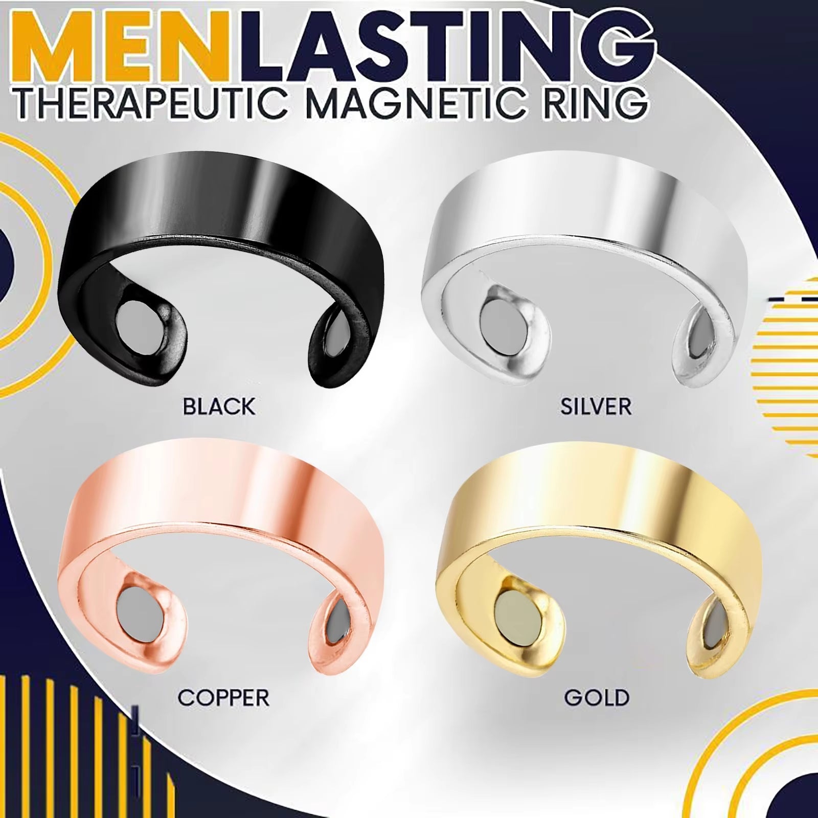 Open Magnet Ring Multifunctional Pain Relief Improve Blood Circulation Health Care Ring Jewelry Women Men anti Snoring Device