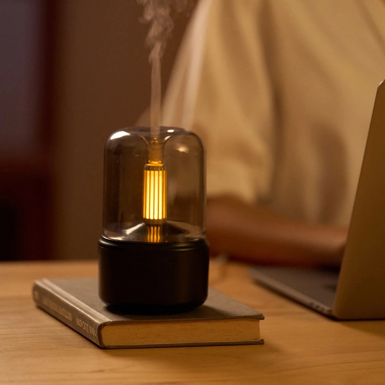 Candle Aroma Diffuser Usb Desktop Candle Home Humidifier Comes with 10Ml Essential Oil on Clearance