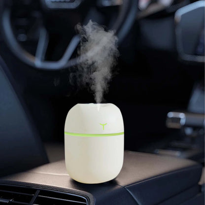 220Ml Mini Humidifier, Cool Mist Humidifier for Bedroom Office, Quiet Humidifiers for Babies Nursery & Whole House, 2 Modes, Home Person Care Essential