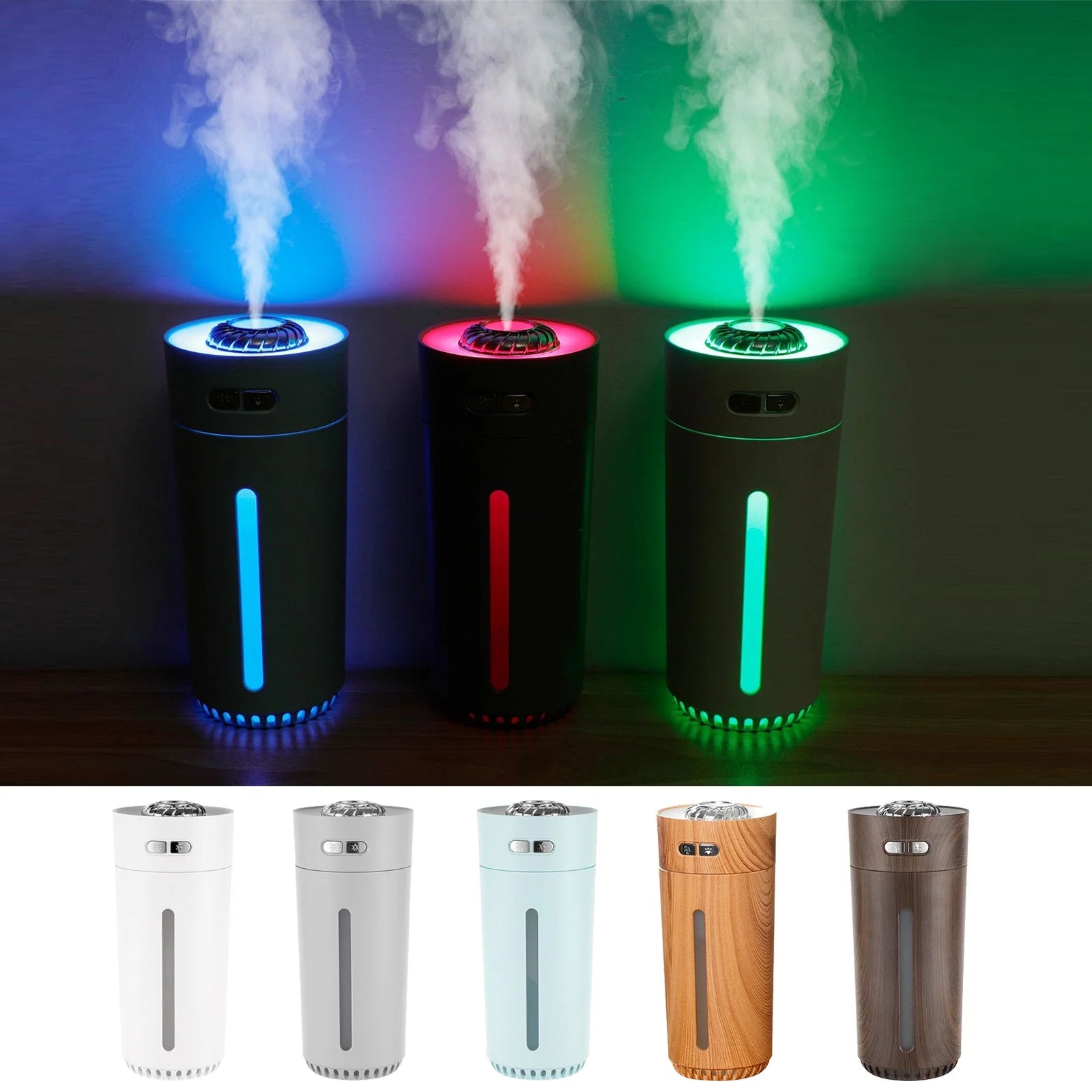 Humidifier Home Desktop USB Car Colorful Cup Runner Portable Humidifier on Clearance