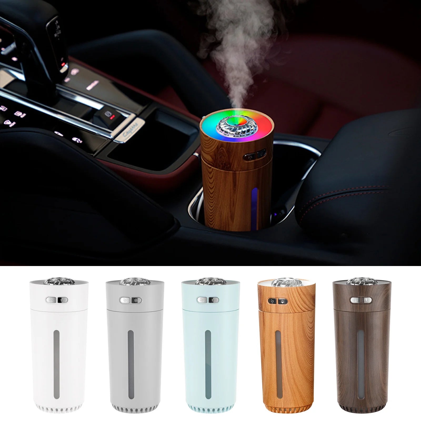 Humidifier Home Desktop USB Car Colorful Cup Runner Portable Humidifier on Clearance
