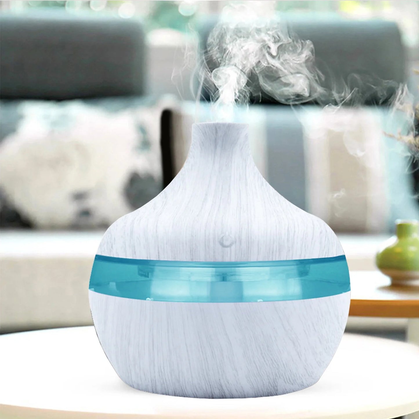 5V Wood Grain Household Humidifier Colorful Aromatherapy Machine USB Humidifier Vehicle Mounted Atomizer Humidifying Stick on Clearance