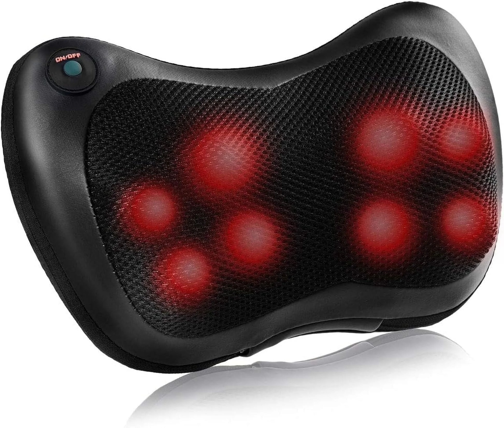 Shiatsu Back and Neck Massager with Heat, Deep Tisctric Massage Pillow for Back,Shoulders,Legs,Foot,Body Musclesue Kneading, Ele