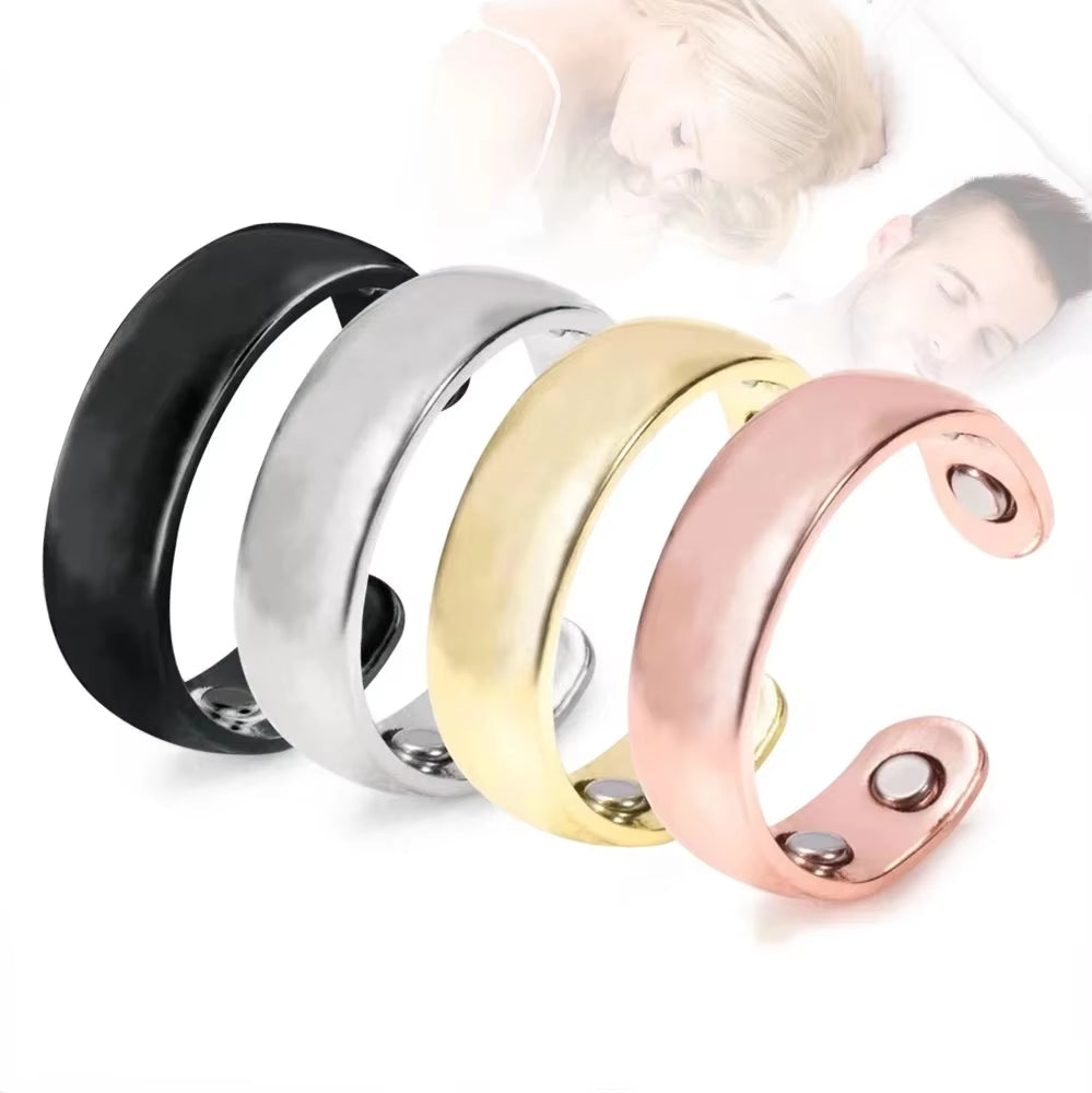 Open Magnet Ring Multifunctional Pain Relief Improve Blood Circulation Health Care Ring Jewelry Women Men anti Snoring Device