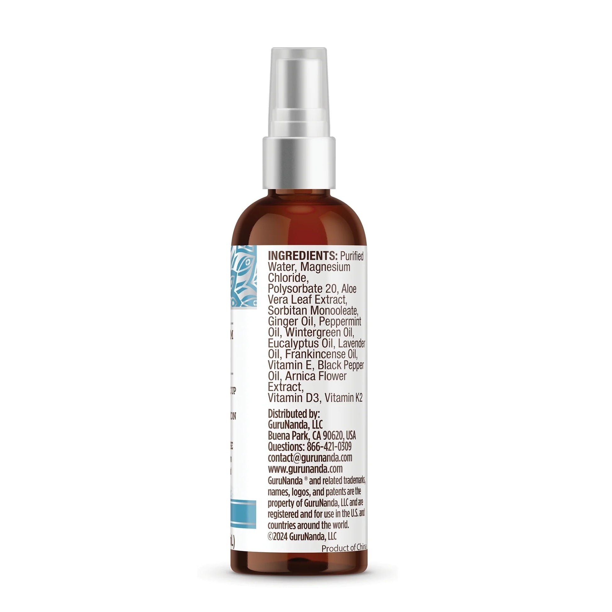 Magnesium Oil Spray Supplement - Muscle Relief & Soothing - Quick Absorbing- 2Oz