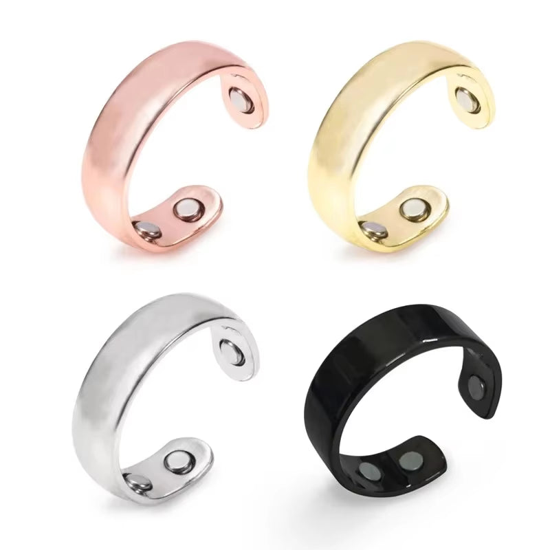 Open Magnet Ring Multifunctional Pain Relief Improve Blood Circulation Health Care Ring Jewelry Women Men anti Snoring Device