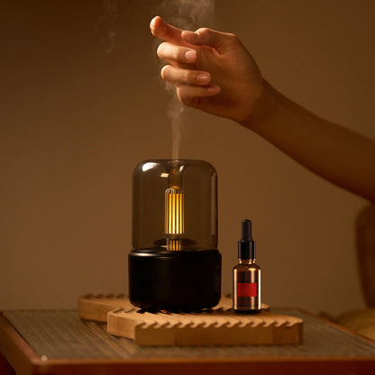 Candle Aroma Diffuser Usb Desktop Candle Home Humidifier Comes with 10Ml Essential Oil on Clearance